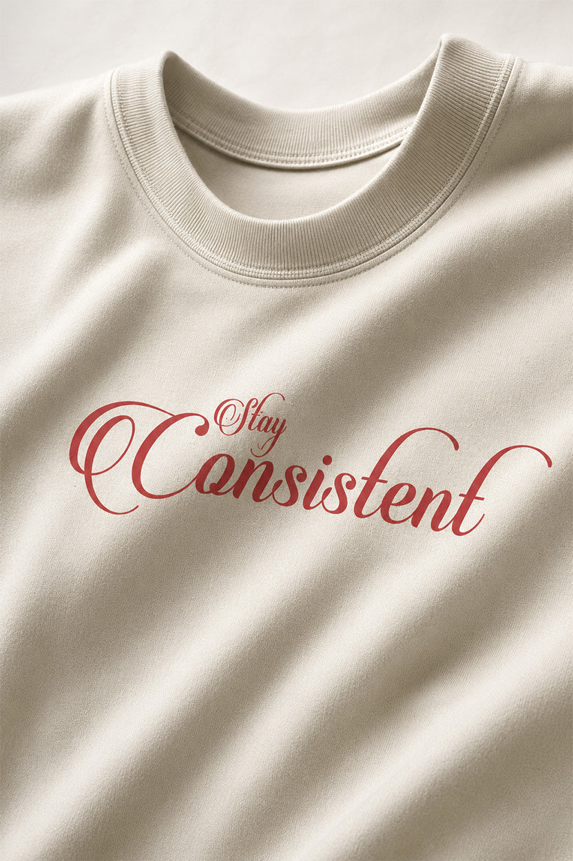 Stay Consistent Unisex Terry Oversized Tee