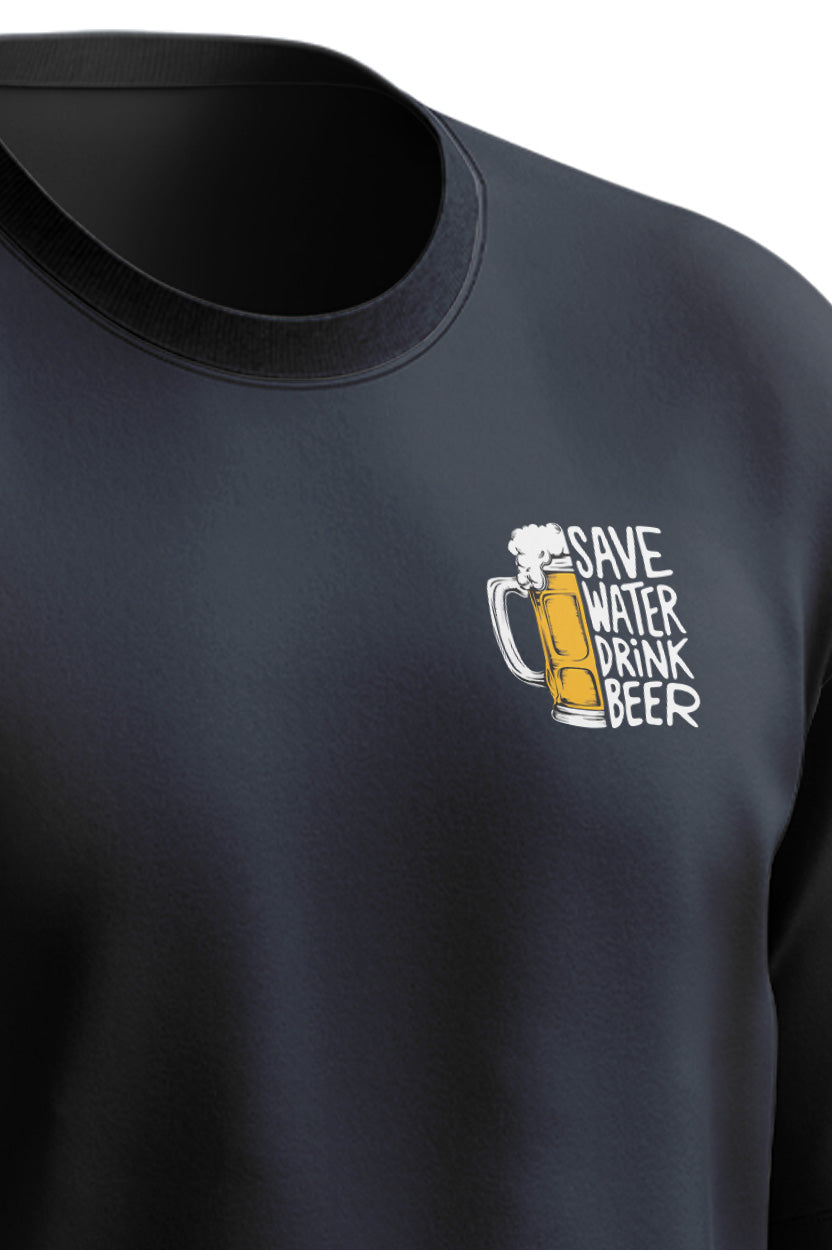 BEER-Unisex Terry Oversized Tee