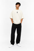 Spidy Embroidery Unisex Terry Oversized Tee