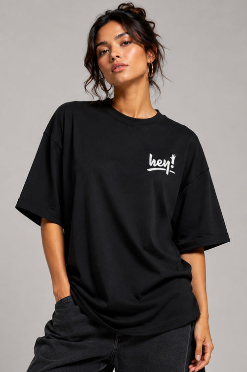 HEY-Unisex Terry Oversized Tee
