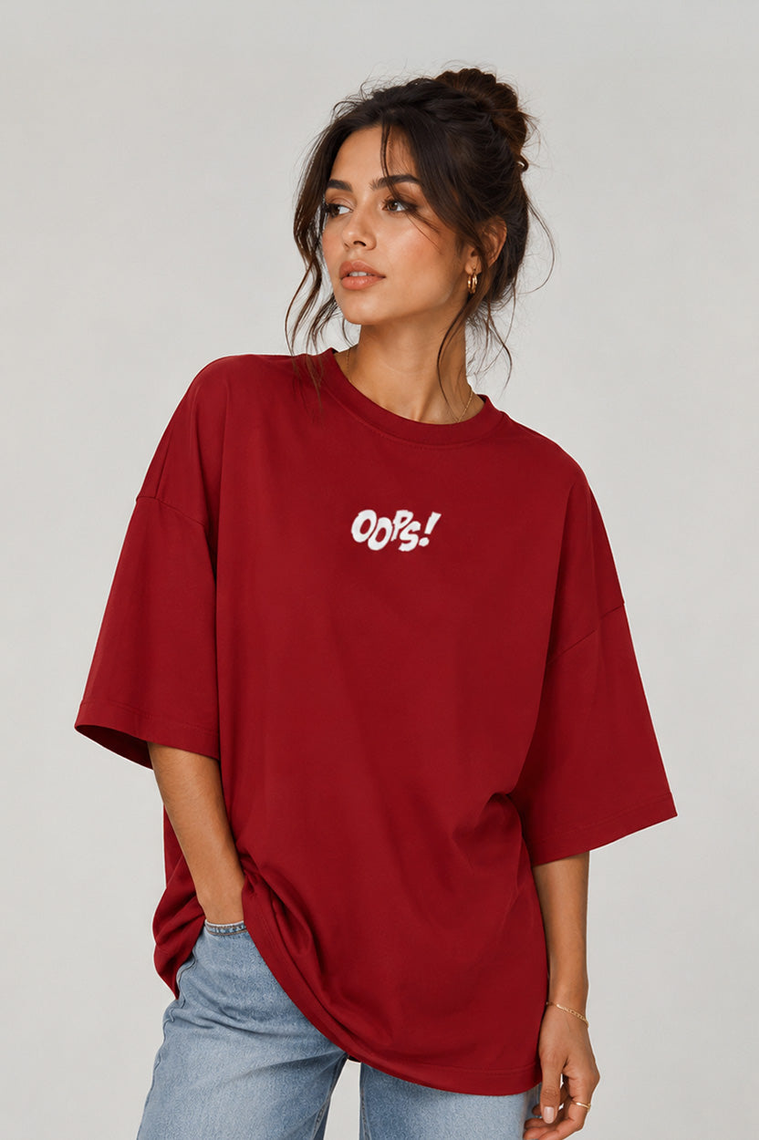 OOPS-Unisex Terry Oversized Tee