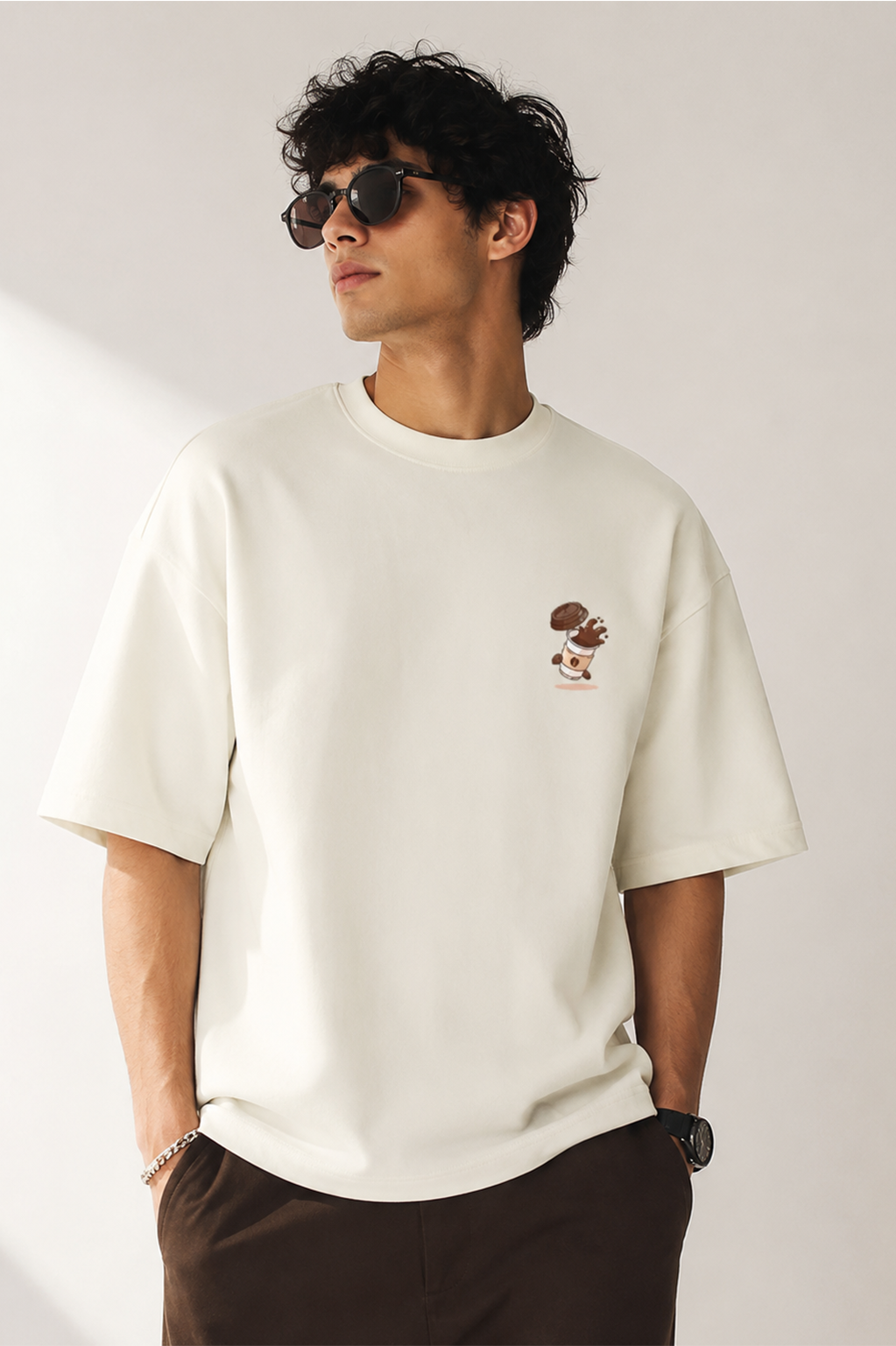 Coffee or Caffeine Unisex Oversized Tee