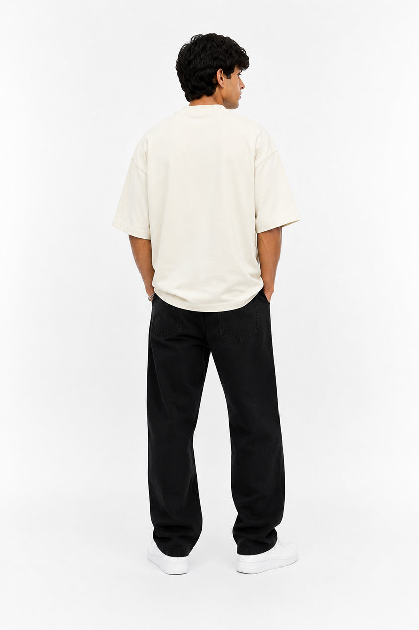 Spidy Embroidery Unisex Terry Oversized Tee