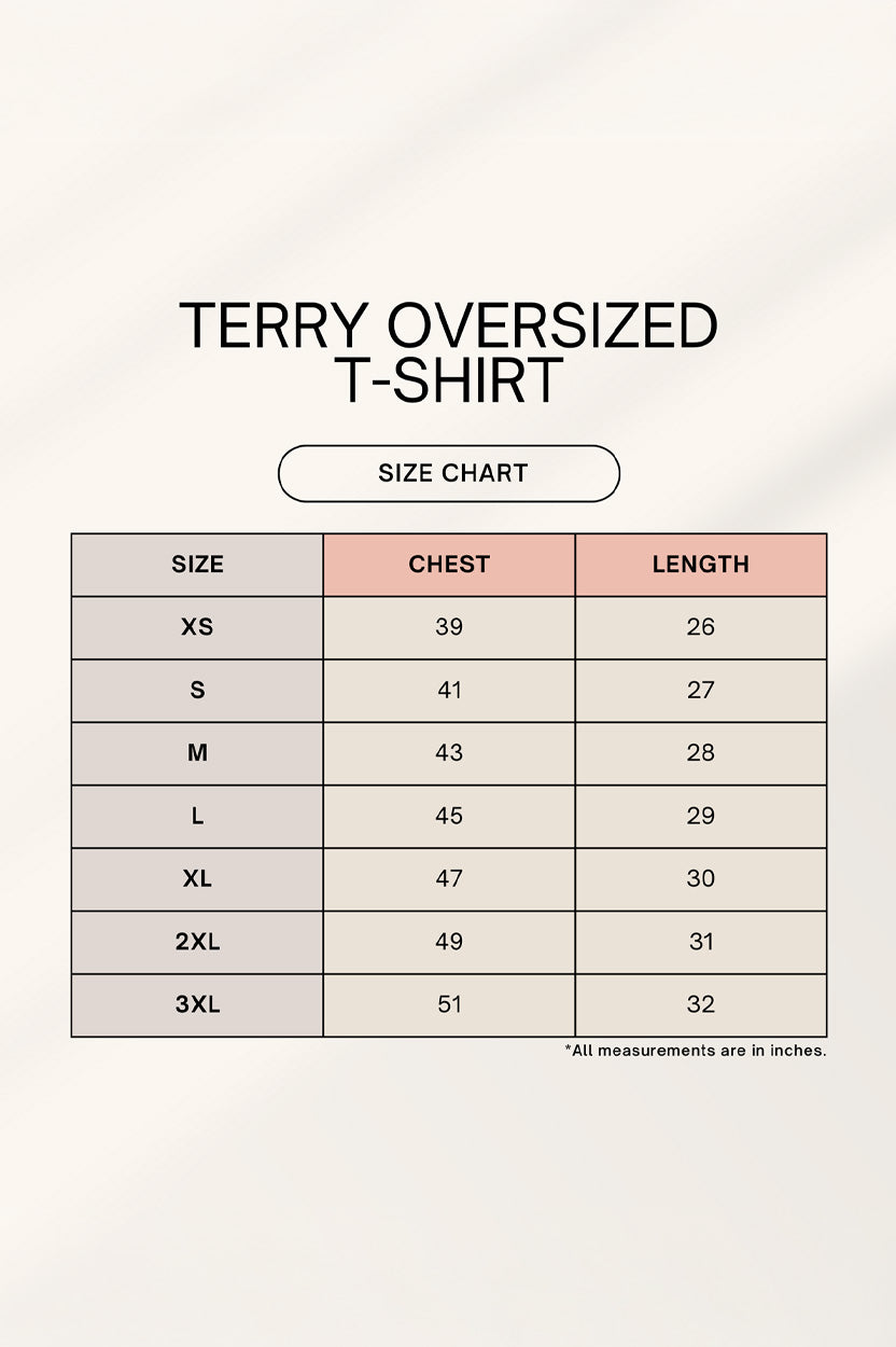 OOPS-Unisex Terry Oversized Tee