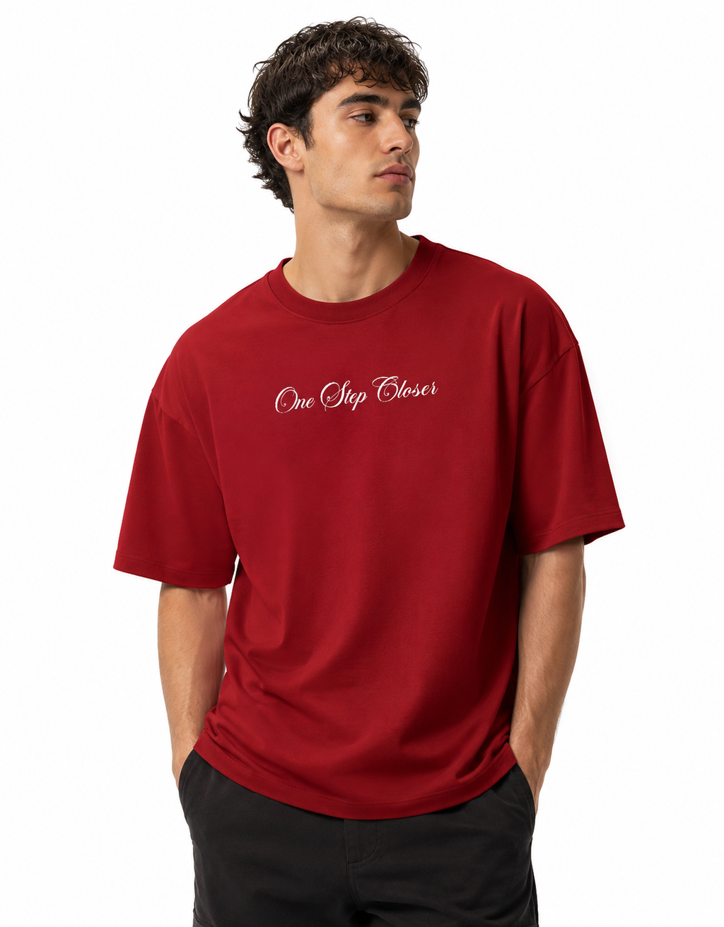 One step Closer Unisex Terry Oversized Tee
