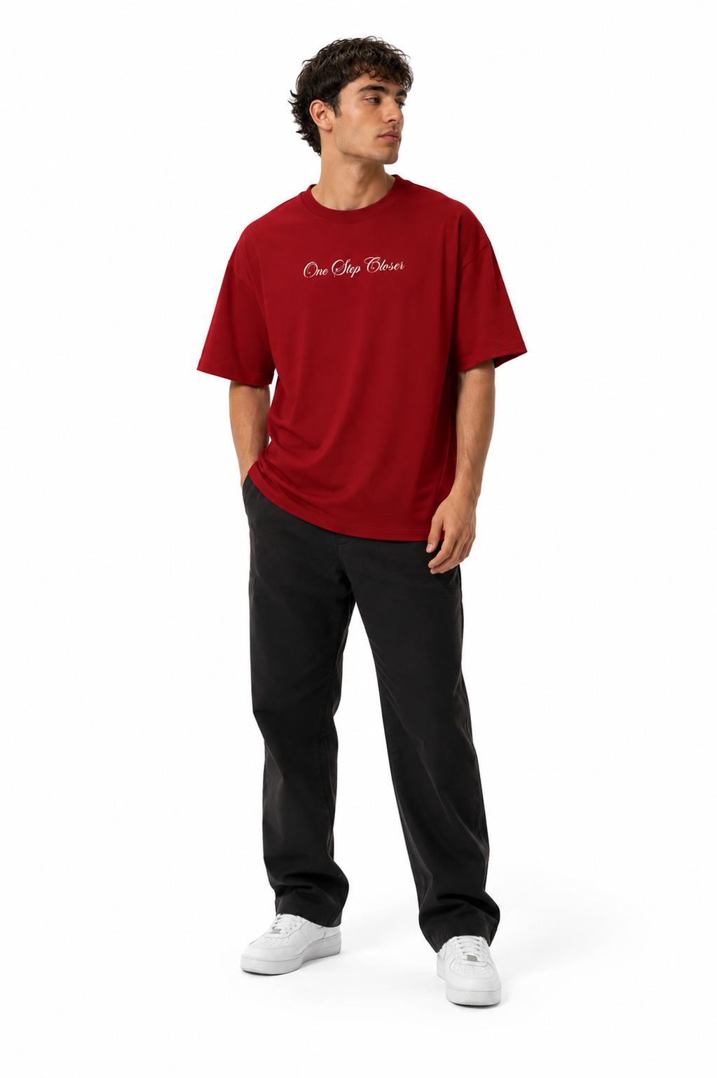 One step Closer Unisex Terry Oversized Tee