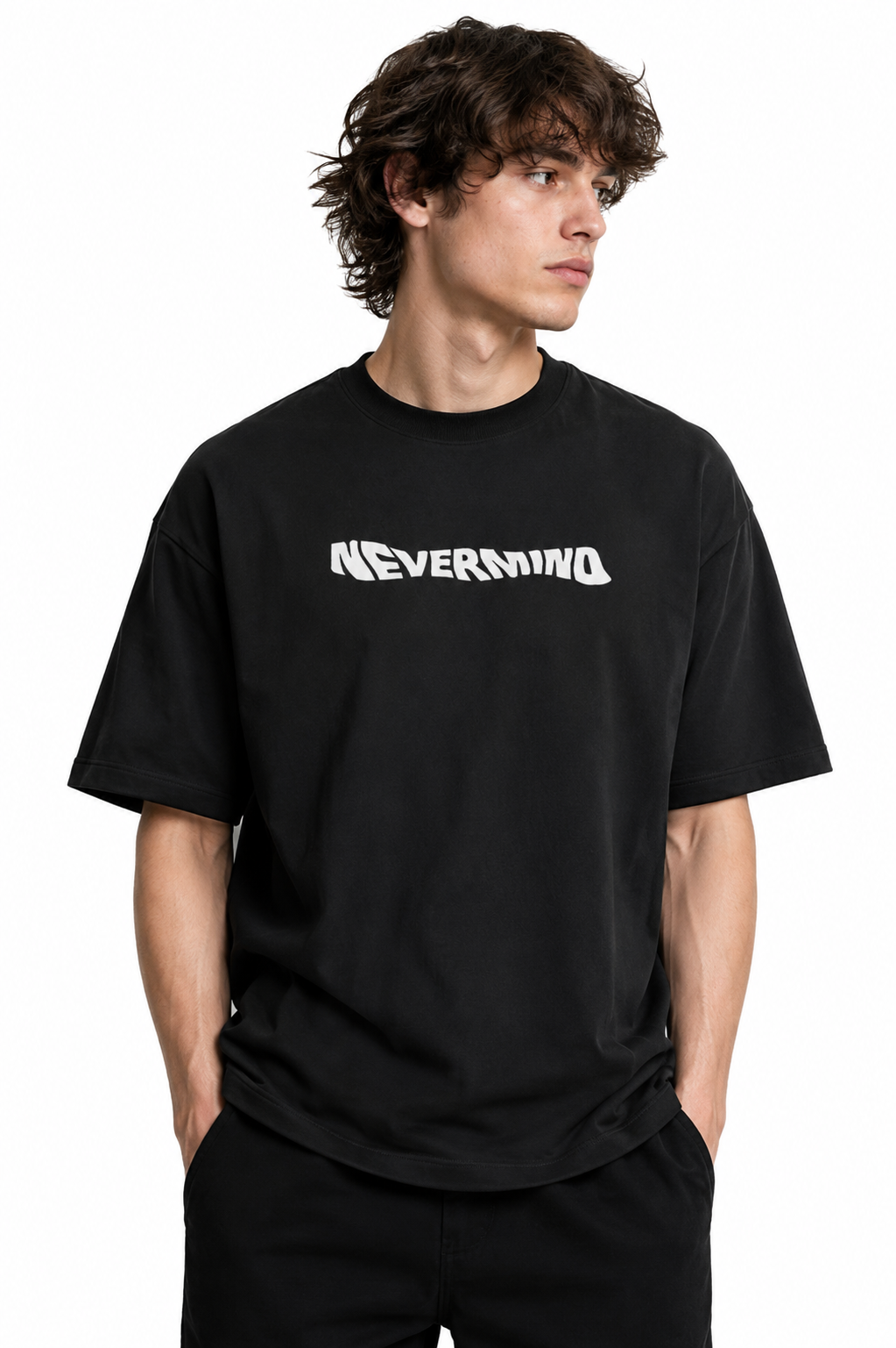 NVERMIND_Unisex Oversized Tee